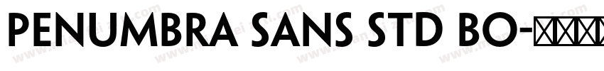 Penumbra sans std Bo字体转换